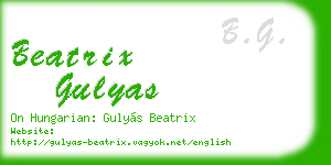 beatrix gulyas business card