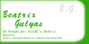 beatrix gulyas business card